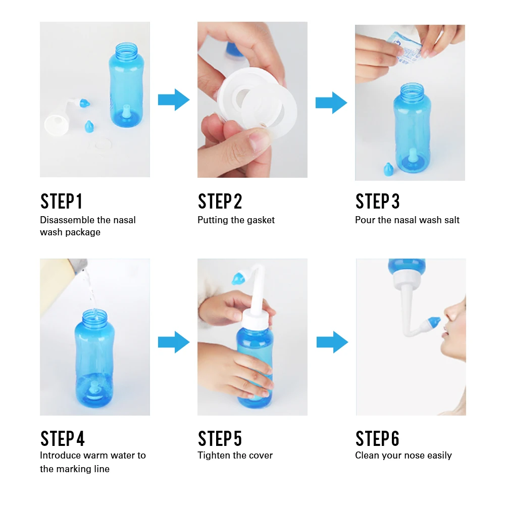

Upgrated Nasal Wash Cleaner Nose Irrigator for Kids and Adults Automatic Control 300ml/500ml do yoga for the nose Prevent allerg