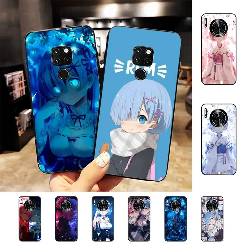 

Anime Re ZERO Ram Rem In Phone Case For Huawei Nova 3I 3E mate 20lite 20Pro 10lite Luxury funda case