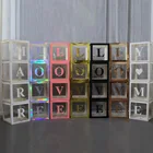 Воздушный шар, прозрачная коробка, детская коробка, коробка для любви, сетчатая красная подарочная коробка, детская коробка для дня рождения, украшение