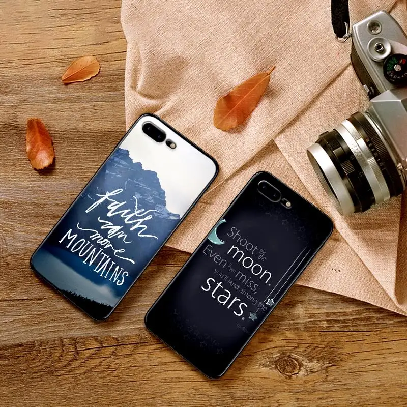 Мягкий силиконовый чехол для телефона с цитата из Библии iPhone XR TPU 5 5SE 6 6S 7 Plus 8Plus XS X