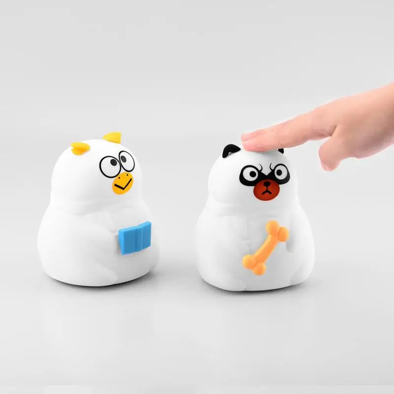 Милая креативная силиконовая лампа с usb зарядкой цветная детская Ночной