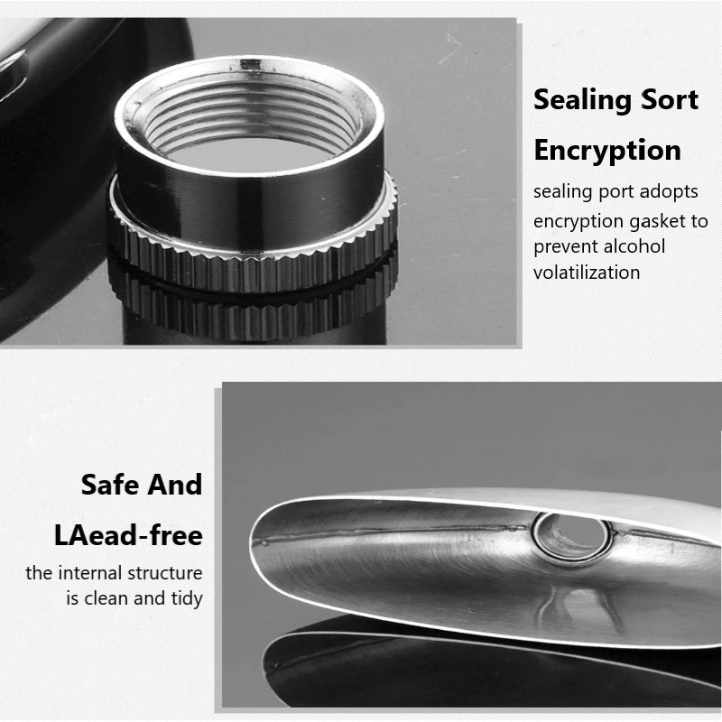 5 унций круглые полупрозрачные Нержавеющая сталь винных фужеров плоская Фляжка