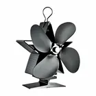 Горелка для черного камина, 4 лезвия, вентилятор для печи, работающий от тепловой энергии, из бревенчатого дерева, Ecofan, тихий дом, вентилятор для камина эффективное распределение тепла