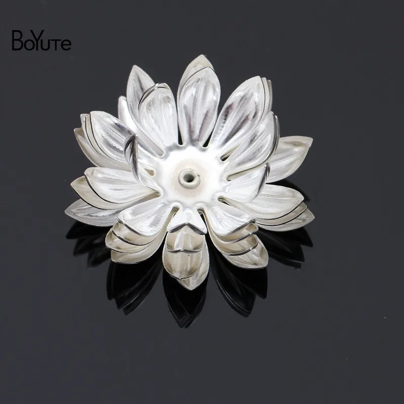 BoYuTe (20 шт./лот 30 мм Металлические латунные четырехслойные хризантемы материалы