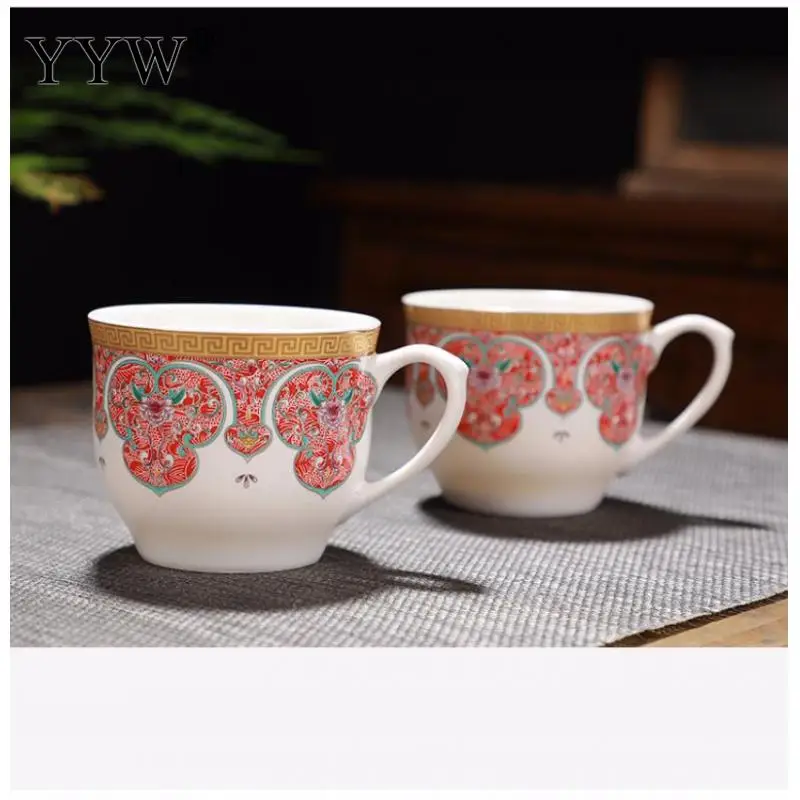 

Drinkware Teaware Sets Chinese Pattern Ceramics Tea Set Porcelain Teaset Kettle Portable Teacups Tea Suit Kitchen Decorations