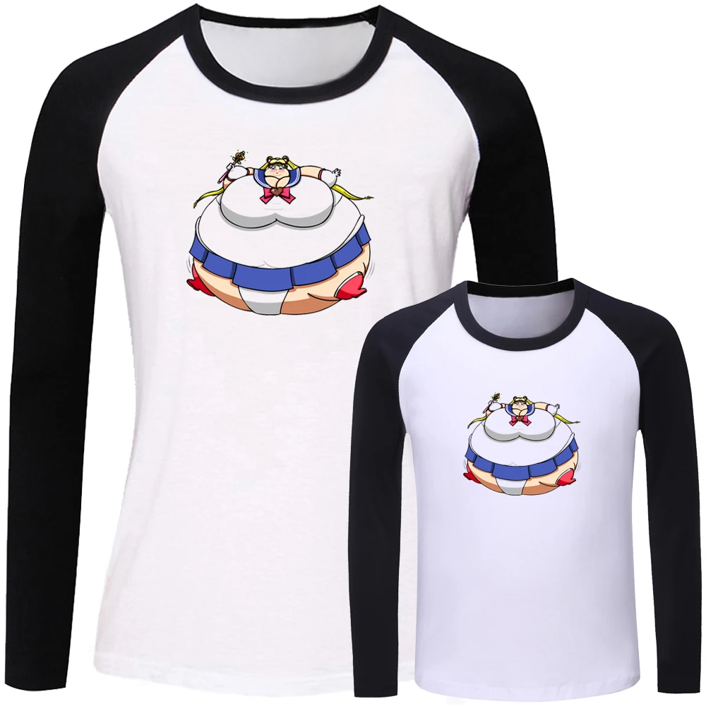 Женская футболка с длинным рукавом и принтом матрос Мун|Сочетающаяся одежда для