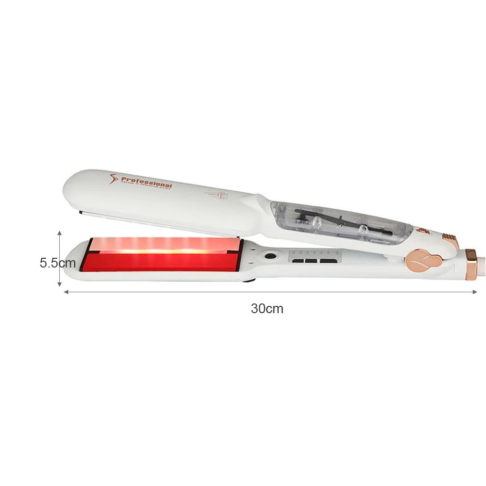 

Hair Straightener Flat Irons Straightening Brush Hot Heating Comb Hair Straight Styler Corrugation Curling Iron Hair Curler Comb