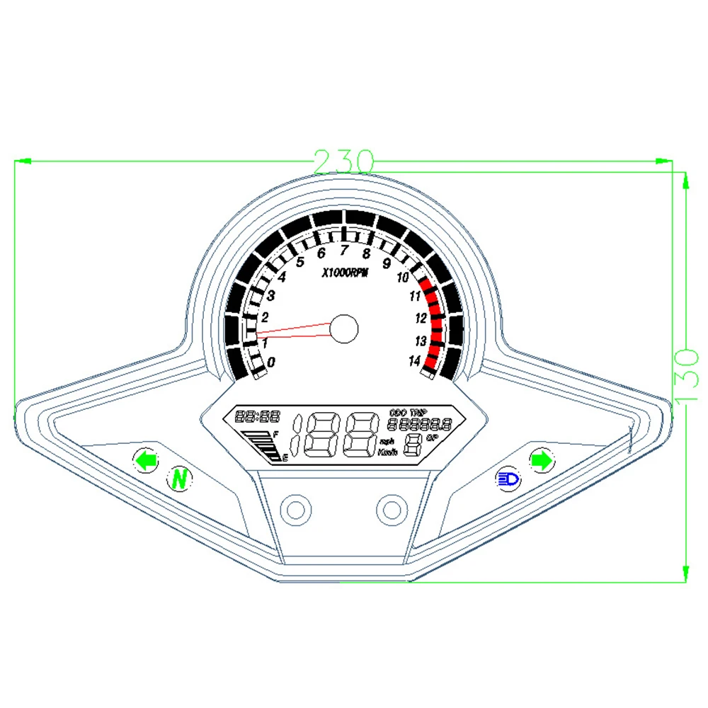 Тахометр одометр для мотоцикла инструмент модификации honda CBR250R | Автомобили и