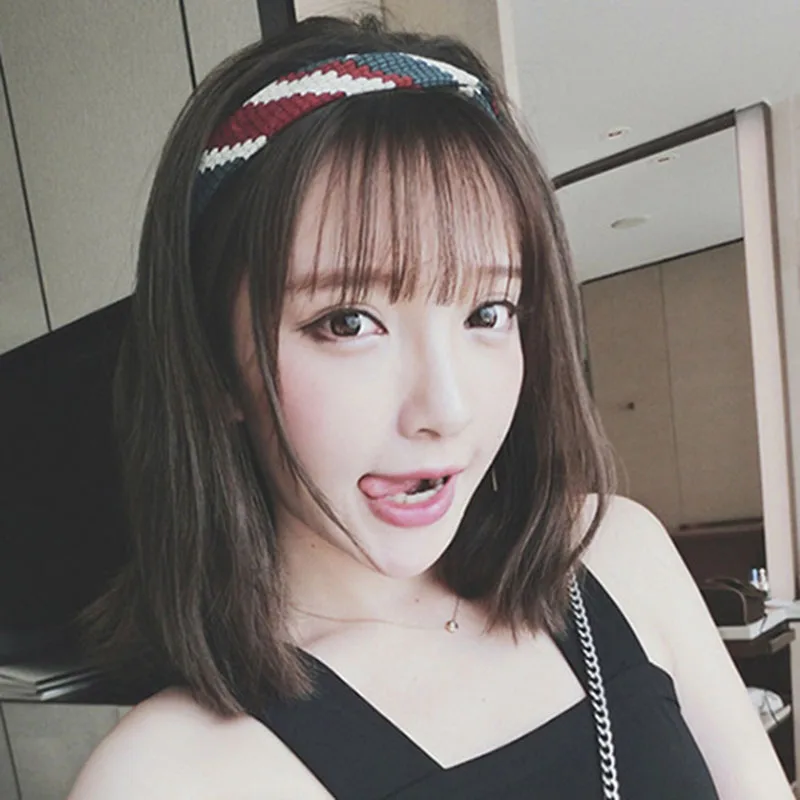 

New bohemian pattern hair band face wash sports yoga headband women girls hair accessories rabbit ears headwear