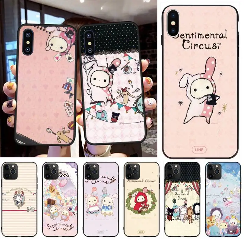 CUTEWANAN милый чехол для телефона с изображением сентиментального цирка iPhone 11 pro XS MAX