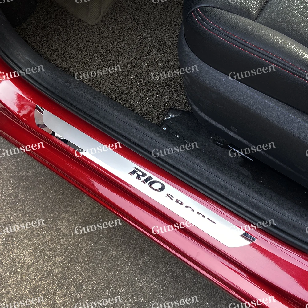 Авто Стайлинг Аксессуары для Kia Rio K2 3 4 Xline порог автомобиля стикер накладка из