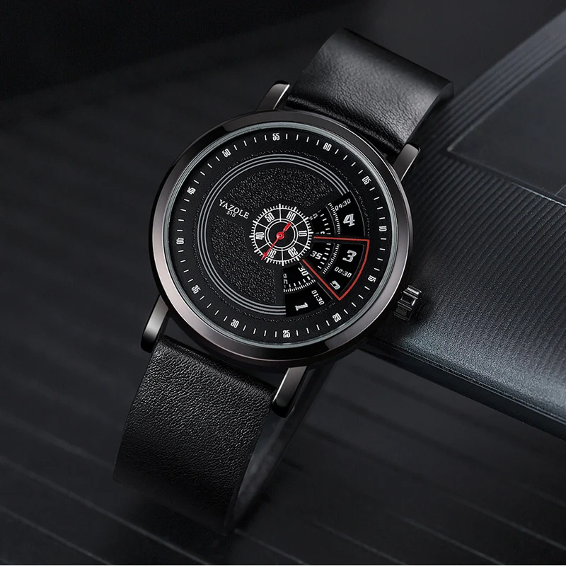 YAZOLE New Fashion Wrist Watch For Men Waterproof Hollow Quartz Watch Men Casual Sport Wristwatch  Business watch