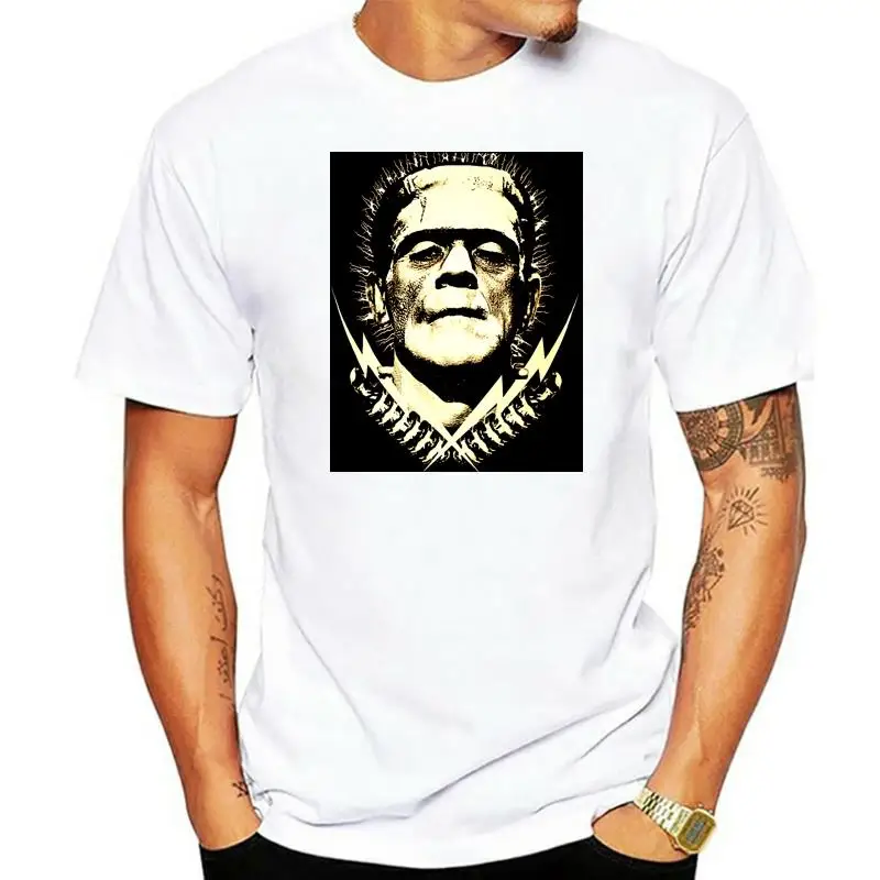 

Frankenstein V5 movie poster T-SHIRT (BLACKBOTTLE GREEN) ALL SIZES S-5XL