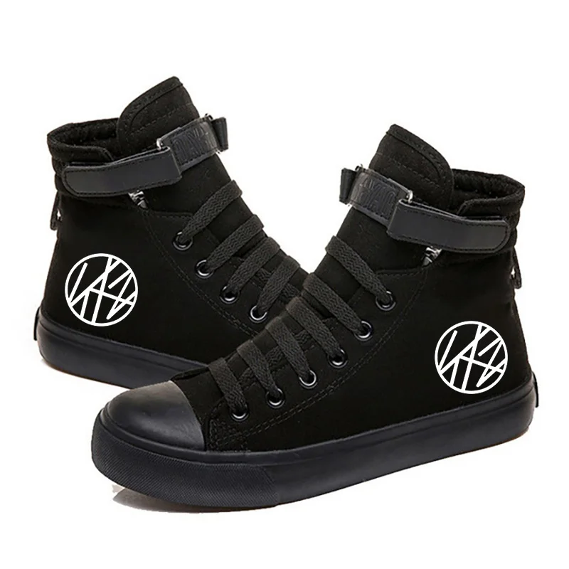 New stray kids print high-top trendy and durable canvas shoes