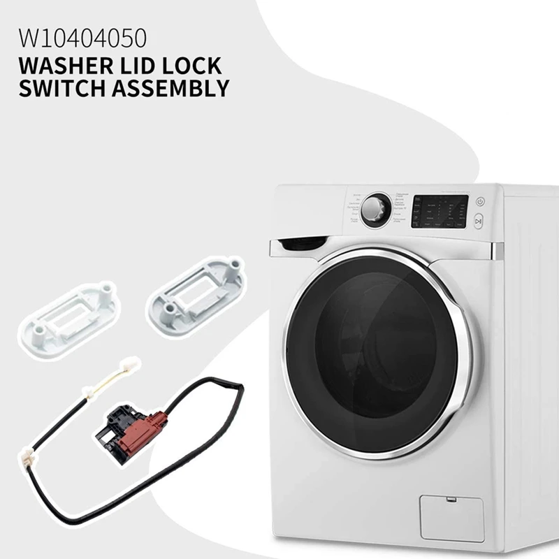 

W10404050 Washer Lid Lock Latch Switch for Whirlpool Kenmore Washing Machine Replaces W10238287 W10404050VP W10744659