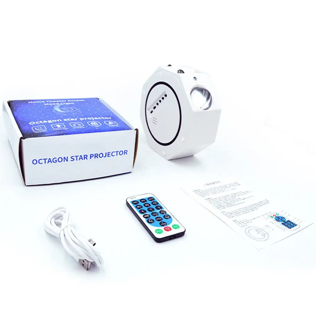 

LED Light Starry Sky Projector Galaxy Projector Lamp With Remote Control Wireless Speaker Starry Picture Projection Light