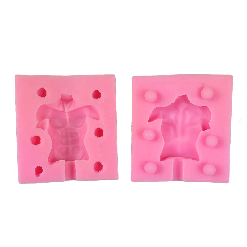 Модель человеческого тела Еда-Класс силиконовые формы 3D Форма мужчин