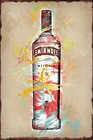 Оловянные пластины водка Smirnoff, декор для стен, декор комнаты, ретро, винтажный металлический знак, жестяной знак для искусства, мужская пещера, кафе, паб, домашний клуб