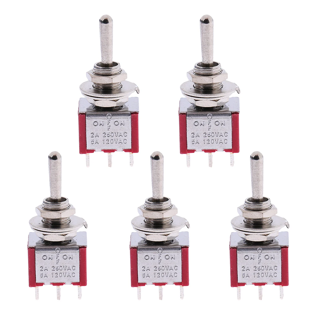 

5pcs 3 Way Toggle Switch Pickup Selector for Electric Guitar Bass DIY Accessory