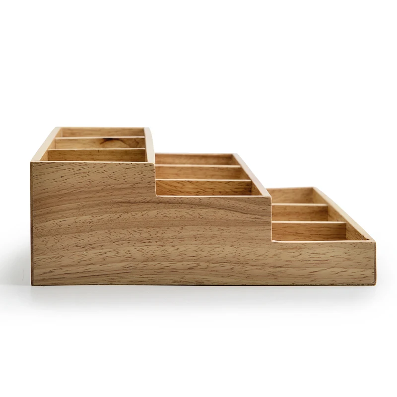 Oirlv Solid Wood 2Pc Bracelet Bangle Display Stand Watch Holder with Microfiber 3 layers Jewelry Tray Organizer Showcase | Украшения и