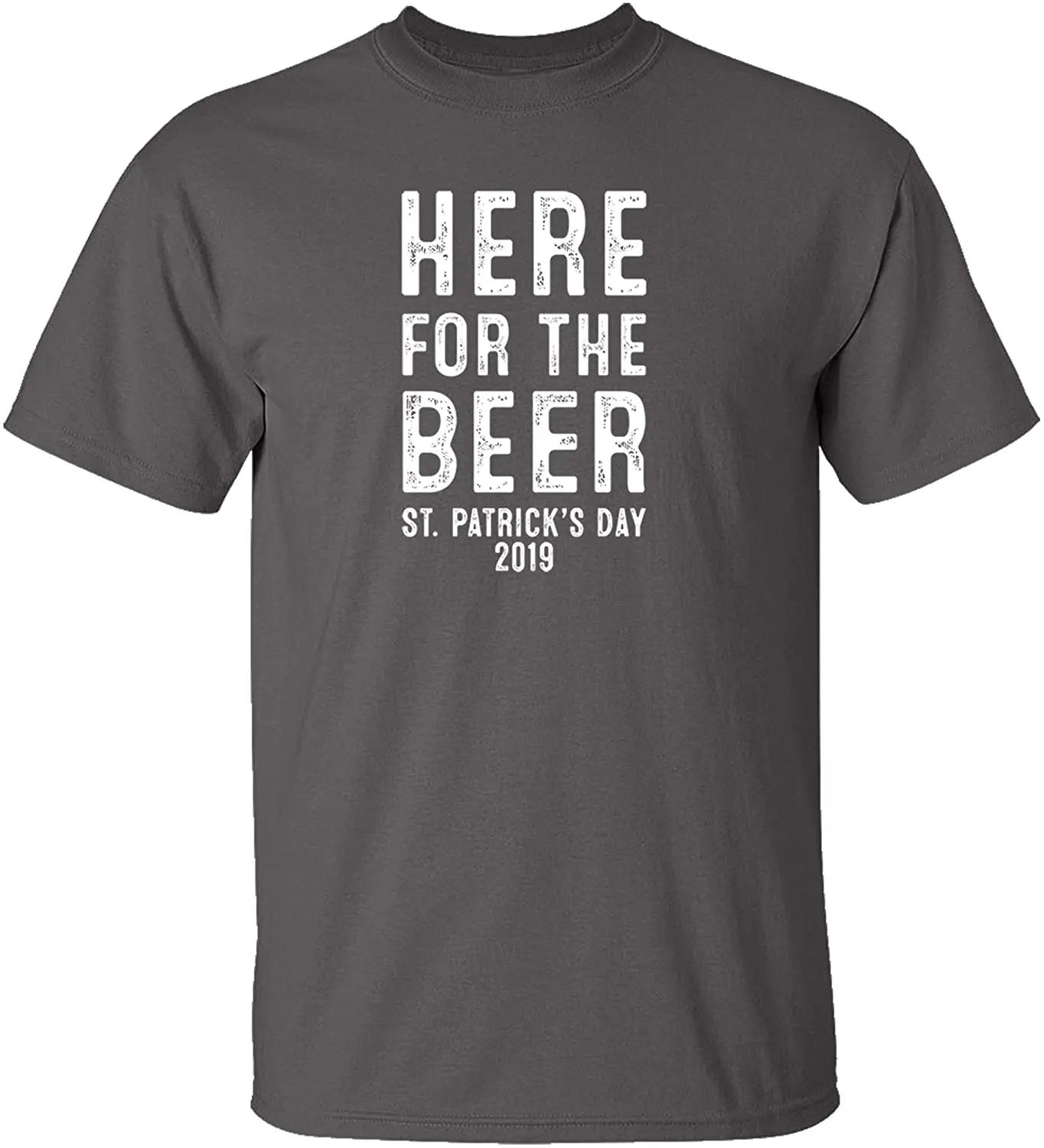 

Funny St. Patrick's Day Here for The Beer Adult Short Sleeve T-Shirt New Arrivals Mens Cool Tee Summer 2020 Breathable Tshirt