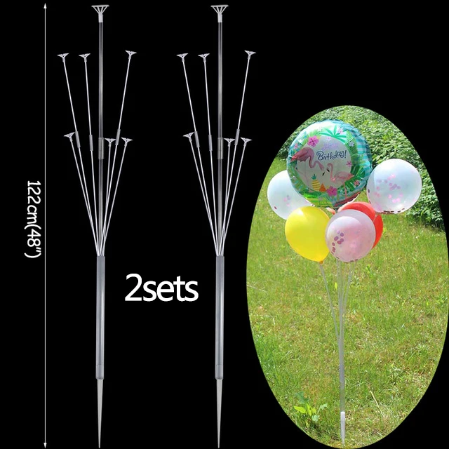 2set ballon stand e 2 комплекта свадебные шары для украшения подставка держатель воздушных шаров Колонка для взрослых детей воздушные шары для дня рождения вечеринки Декор для дома/сада Babyshower - Цвет: 2set ballon stand e