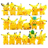 tomy pokemon action figure cake decoration 18 pikachu dolls gacha doll decoration model toys