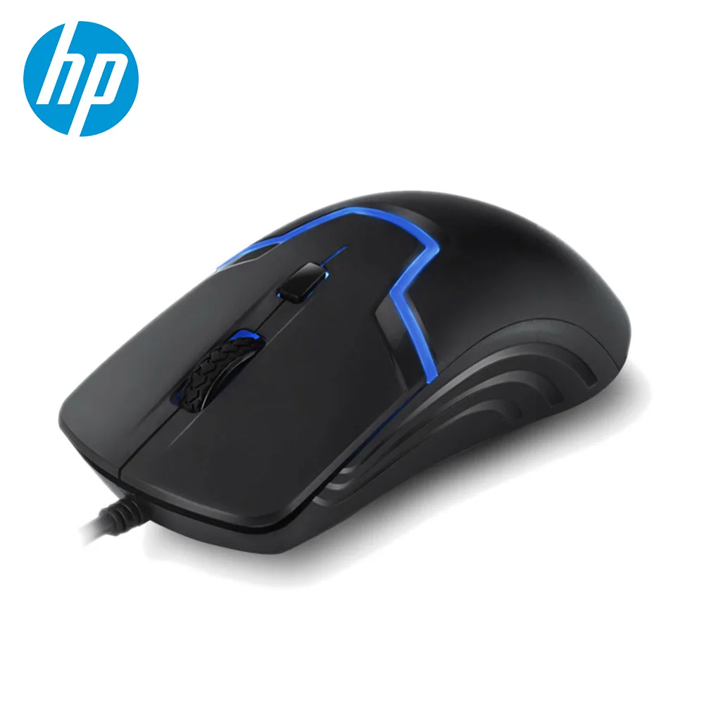 Hp игровая проводная мышь 7 цветов светодиодный светильник мышь с подсветкой 6 кнопок эргономичная регулируемая макро мышь 3200 dpi Бесшумная компьютерная мышь