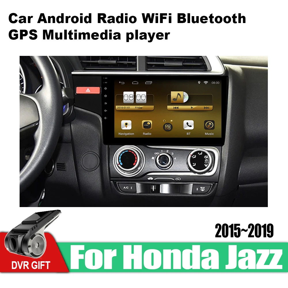 Автомобильный мультимедийный плеер ZaiXi Android GPS для Honda Jazz 2015 ~ 2019 автомобильная