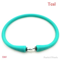 wholesale 7 5 inches180mm teal rubber silicone band for custom bracelet
