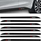 2 шт., наклейки на порог автомобильной юбки для Opel Astra j Insignia Astra g Corsa Zafira b Mokka Vivaro Meriva