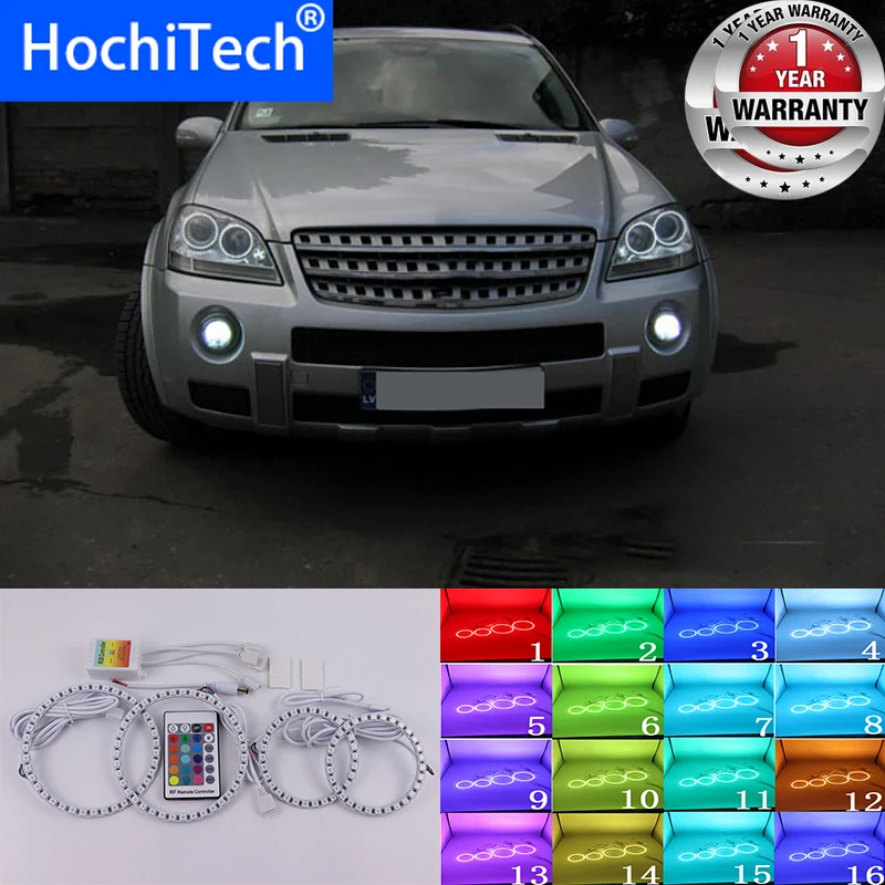 Для Mercedes Benz M класса W164 2006 2007 Высокое качество мульти Цвет Ангельские глазки