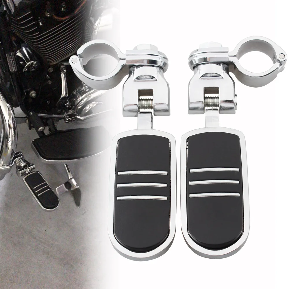 

Универсальные мотоциклетные подножки для шоссе, подножки, педаль, защита двигателя, аварийный зажим для Harley Cafe Racer Bobber Triumph