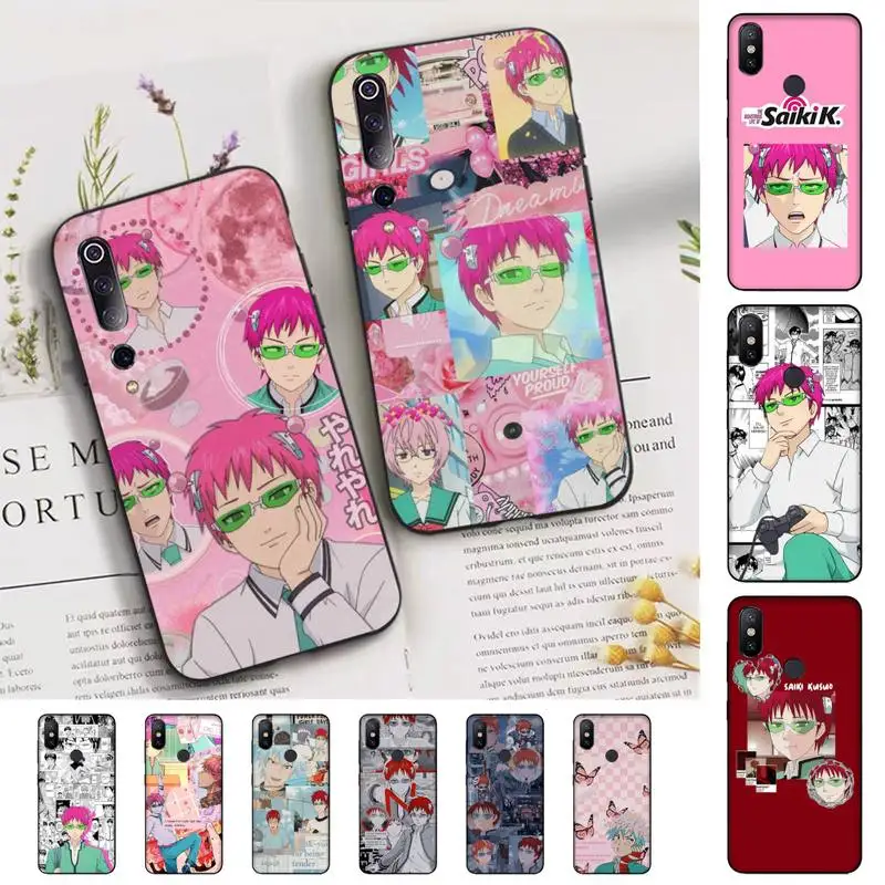 

FHNBLJ the disastrous life of saiki k Phone Case for Xiaomi mi 9 8 10 5 6 lite F1 SE Max 3 2 mix 2s