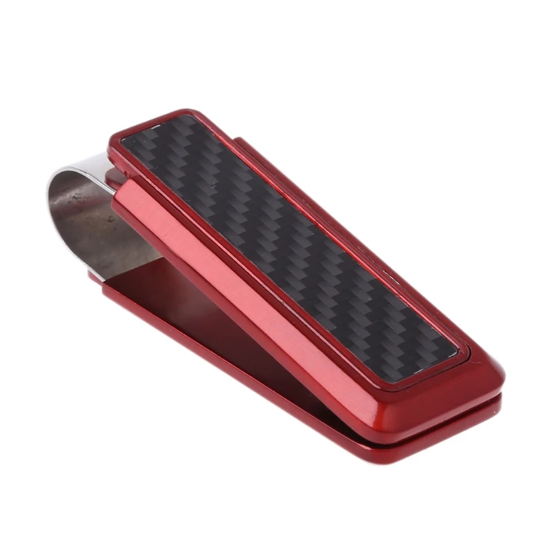 Мужской деловой кошелек из нержавеющей стали углеродного волокна зажим для