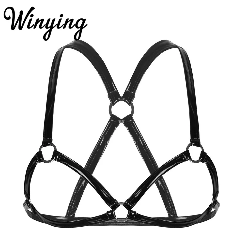 Мужские черные короткие топы на бретелях мужское нижнее белье для геев