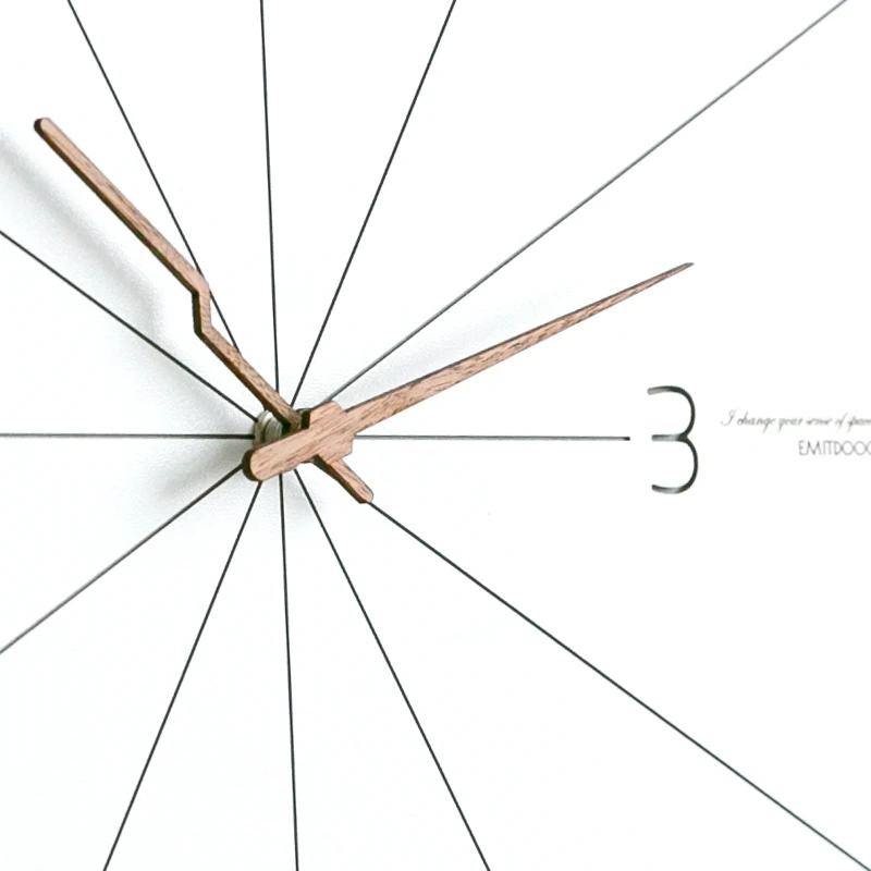 Modern Design Wall Clock Nordic Minimalist Geometric Quiet Art Creativity White Zegar Scienny Watch DE50WC | Дом и сад