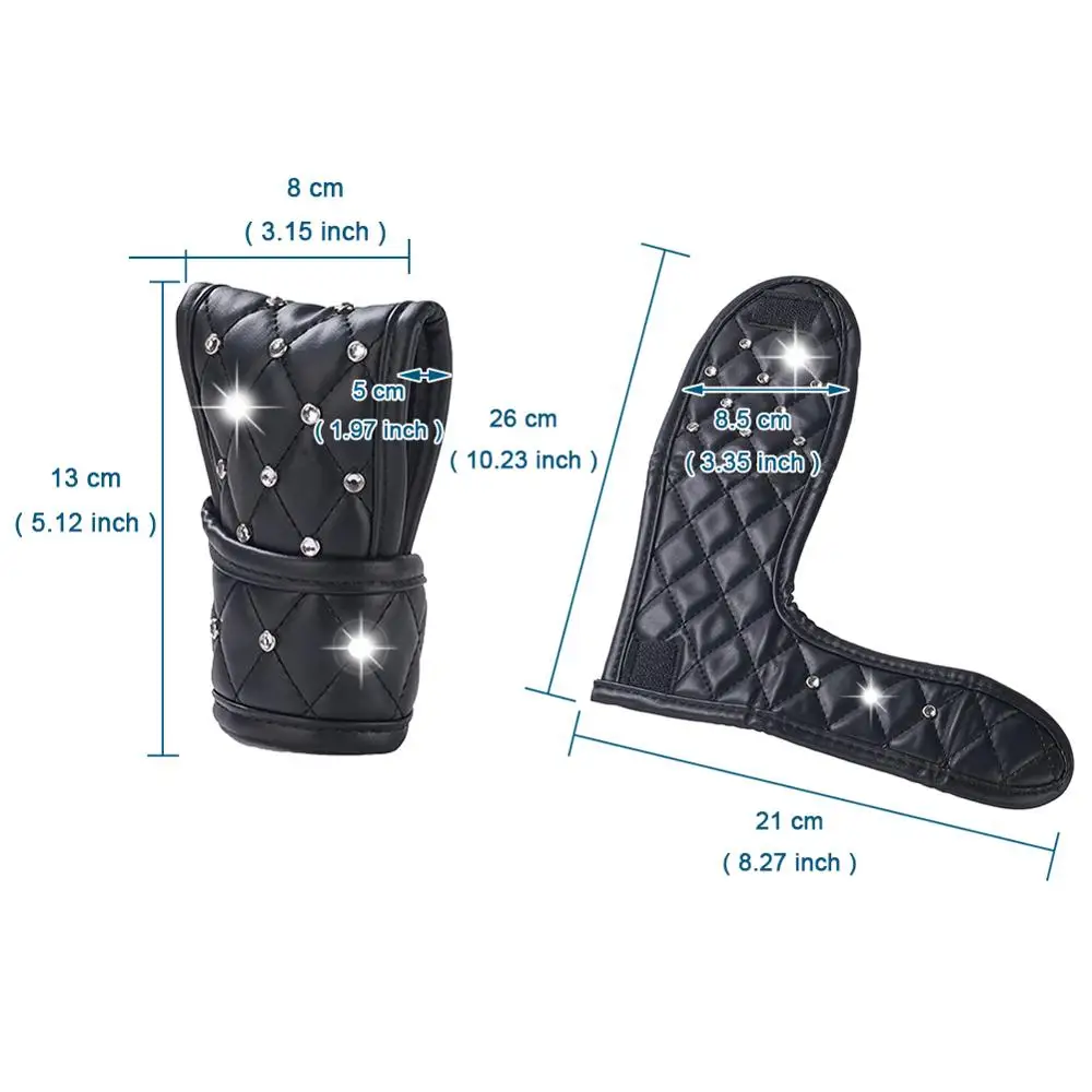 Автомобильный Bling рукоятка рычага переключения передач Чехол с украшением в виде