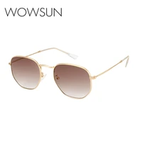 wowsun new oval polygonal sunglasses women men fashion brand designer ultralight small glasses female sun glasses wo 043