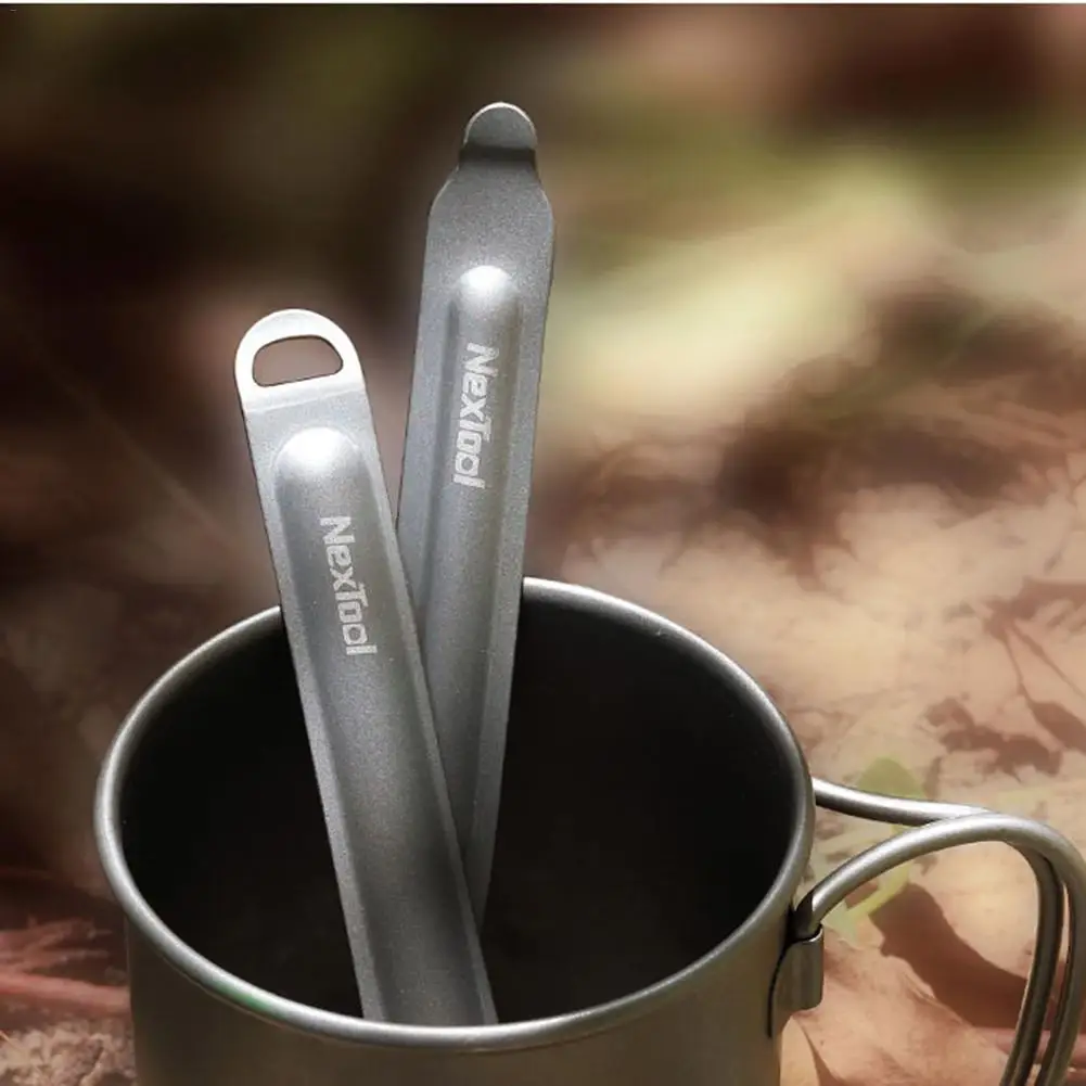 1/2 шт набор столовых приборов Титан Открытый Кемпинг Пеший Туризм Пикник ложка