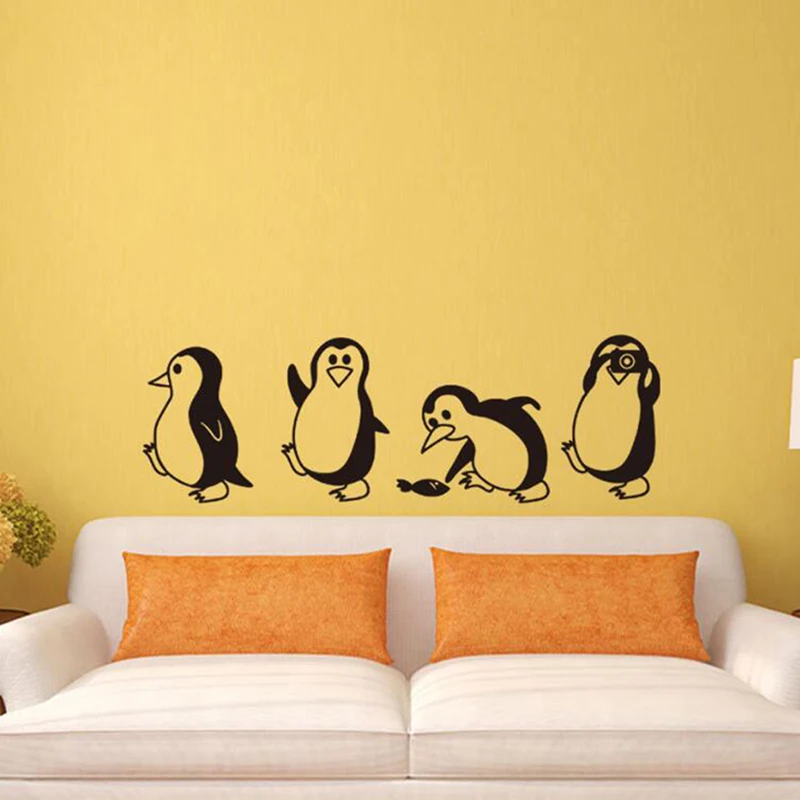 

Cute little penguin Wall Sticker Home Decor Children's room living room Background decoration Mural art Decals animal stickers