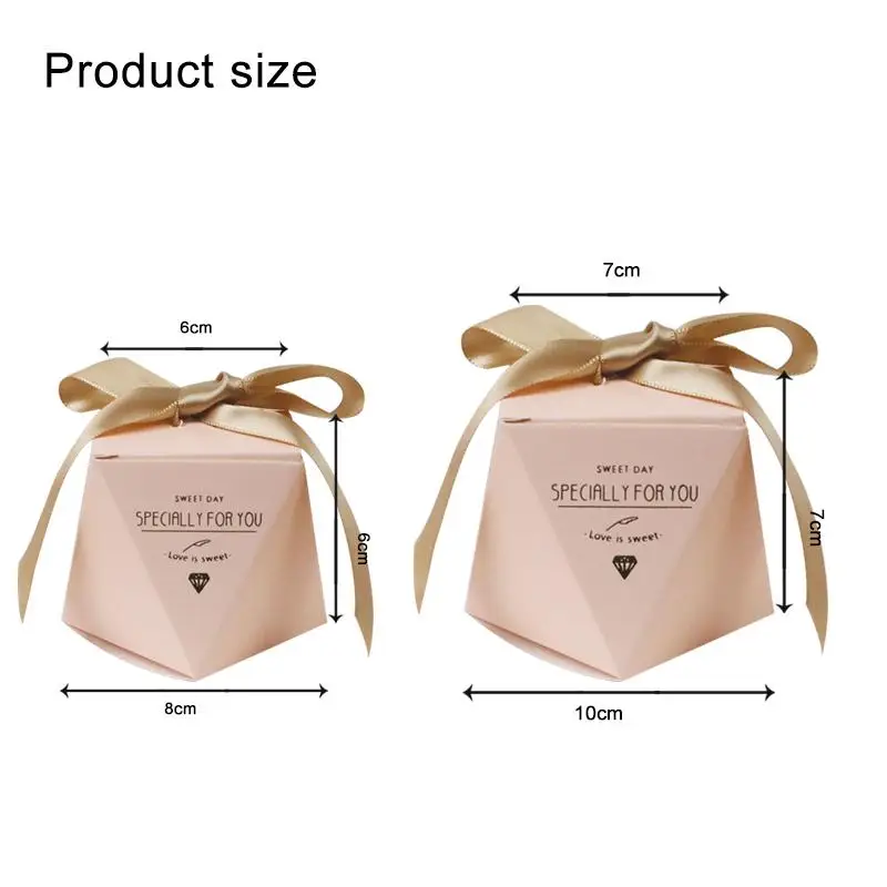 Конфеты Коробки 2 размера с кристаллами в европейском стиле Форма сладкий