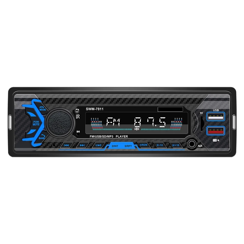 

Стереоприемник 1DIN, автомобильный mp3-радиоприемник, плеер 12 В, Bluetooth, Авторадио, кассета, рекордер, EQ, звук, FM, рулевое колесо, дистанционное упр...