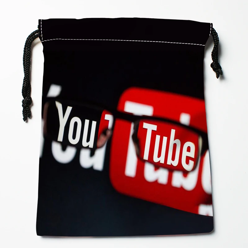 Мешки на шнурке с логотипом приложения Youtube пыленепроницаемые тканевые мешки для