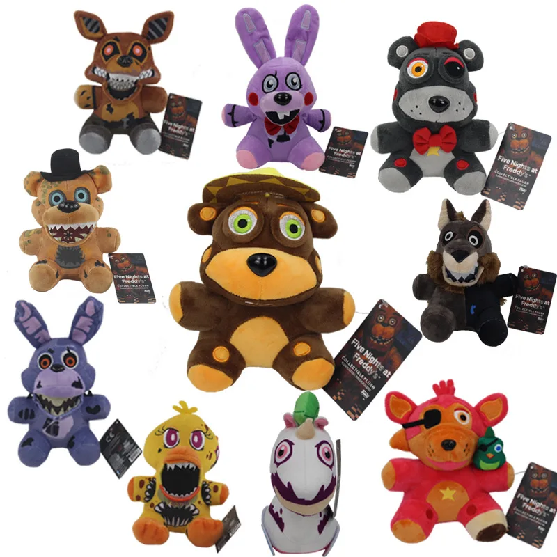 Кошмар с рисунком персонажей из игры пять ночей в Фредди плюшевые игрушки Freddy