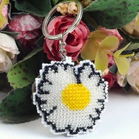 y103 diy cross stitch kit stich cross stitch seed beads for needlework christmas gift canvas bag key chain key chain phone chain