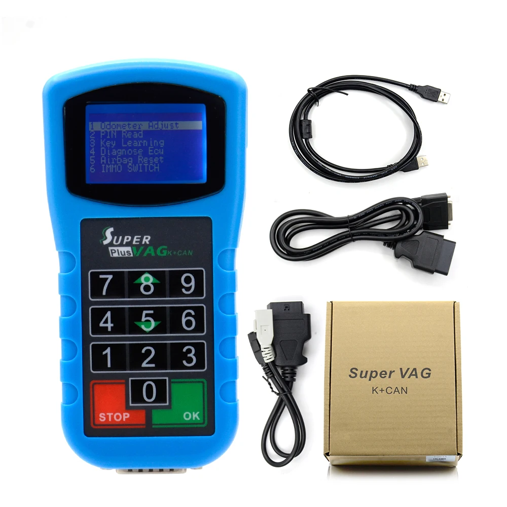Супер VAG K + CAN плюс 2 0 Диагностика коррекция пробега считыватель ПИН кода SuperVAG CAN| |