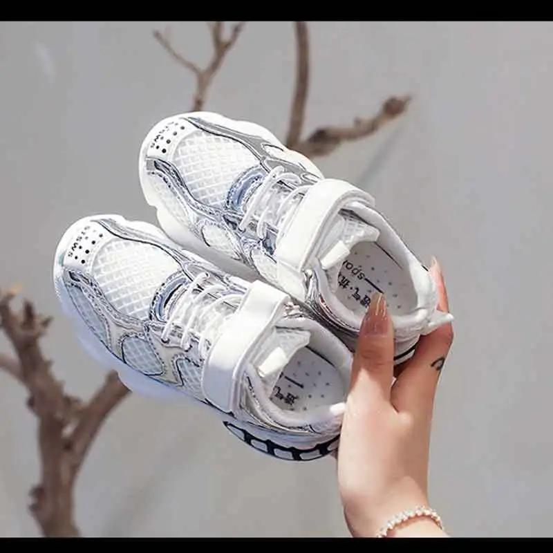 Повседневная обувь для мальчиков и девочек Дышащая детская бега Студенческая