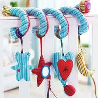 baby rattle toys hanging spiral rattle stroller cute animals crib mobile bed newborn educational toy
