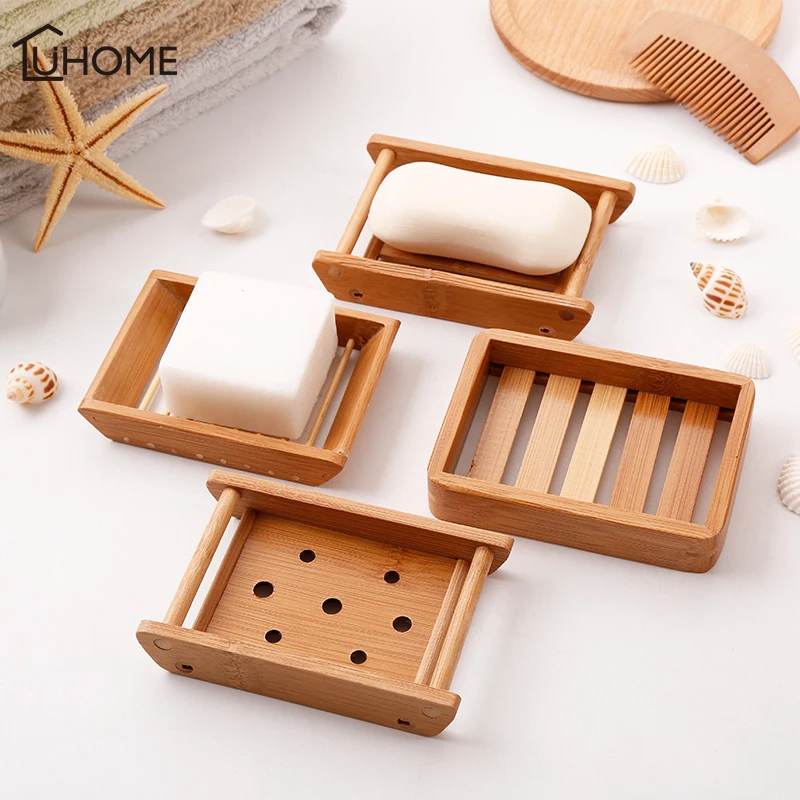 Портативная мыльница креативный бамбуковый дренаж для мыла коробка кухни Ванная